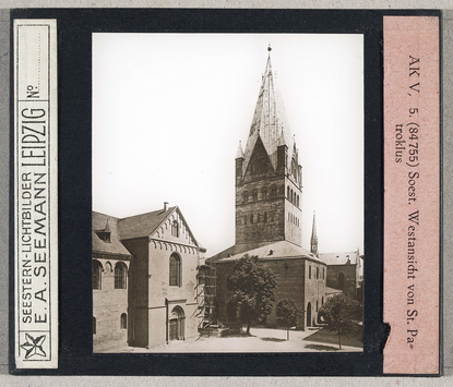 Vorschaubild Soest: Westansicht von St. Patroklus (Seestern-Nr. 84755, Reihe AK V: Die drei ersten Jahrhunderte deutscher Baukunst (950-1250)) 